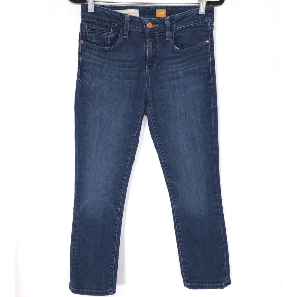 ANTHROPOLOGIE PILCRO AND LETTERSPRESS Women's Jeans‎ 28 Cropped Skinny Blue